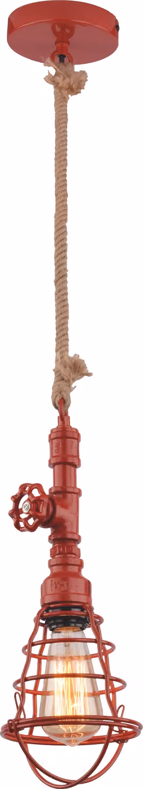 Lampada a sospensione Näve - Materiale: metallo - Colore: rosso; 6093021