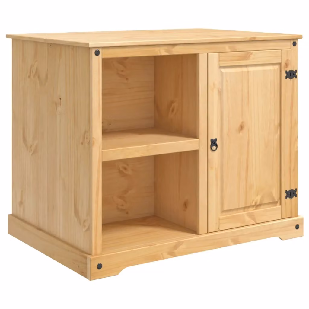 Set isola da cucina moderna vidaXL in legno di pino color marrone L: 112 cm, P: 77 cm, H: 91,5 cm – 2