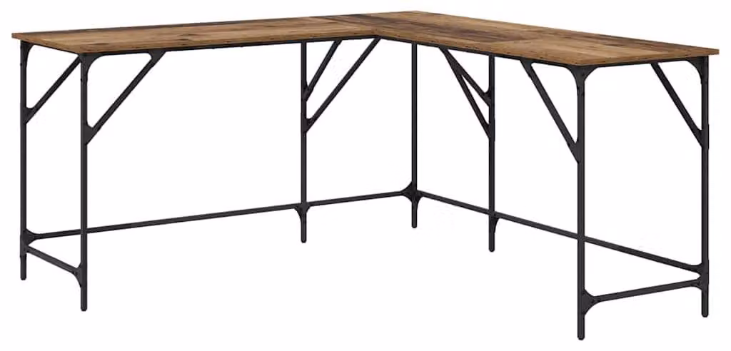 Scrivania Legno vecchio 149 x 149 x 75 cm Legno multistrato