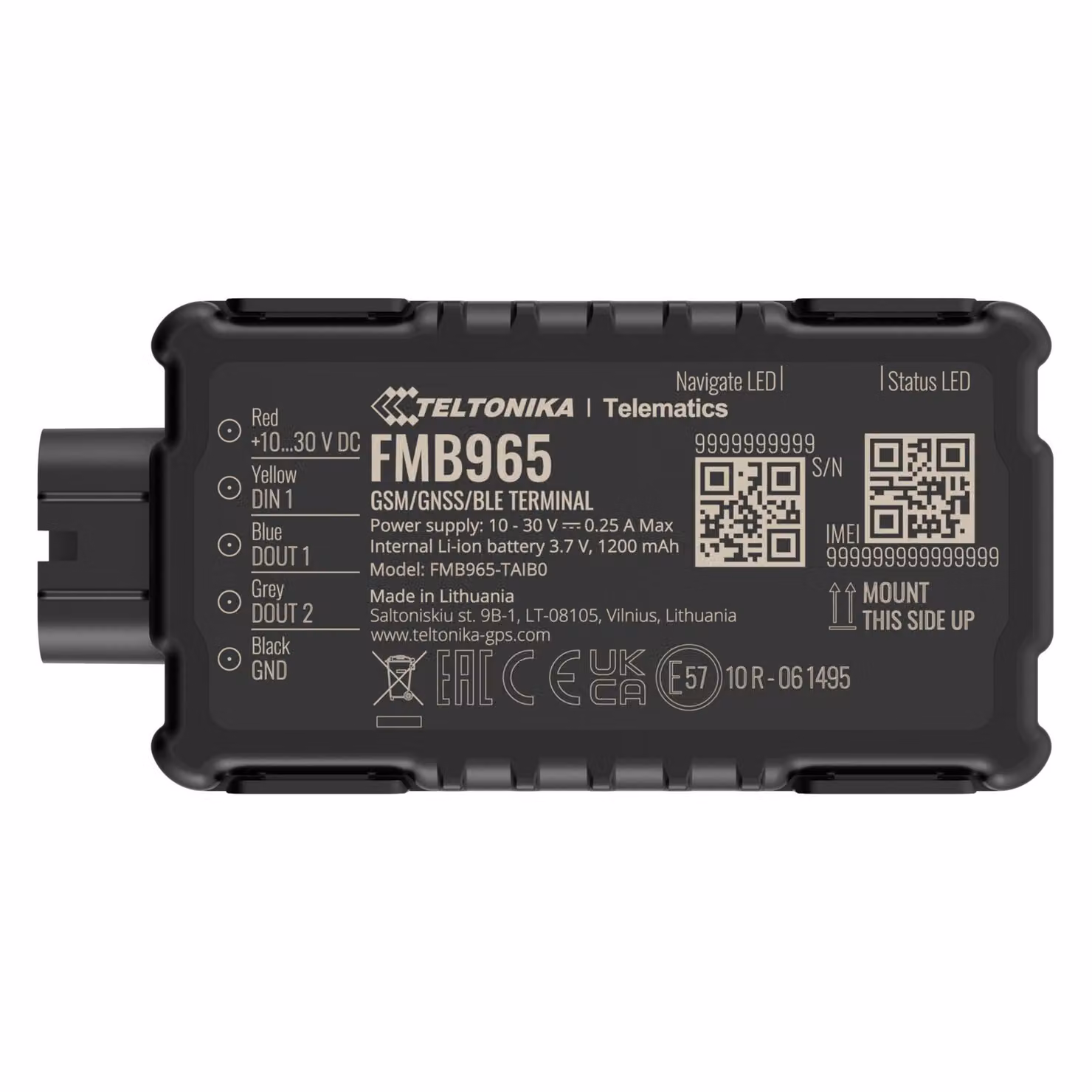 Teltonika TELEMATICS FMB965 IP67 Basic (FMB9653E8T01)