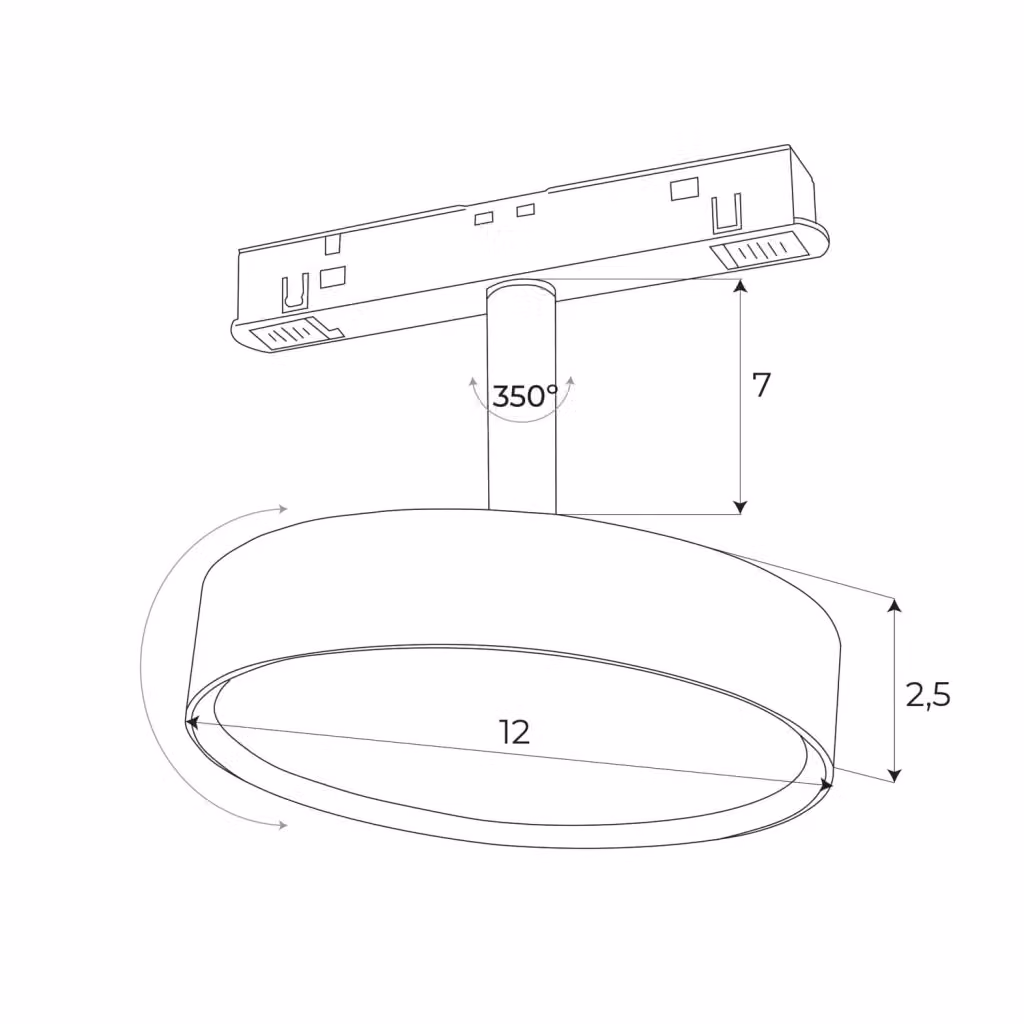 Faretto magnetico Zigbee LED Maxlight da 12W, 855lm, dimmabile, colore nero – 2