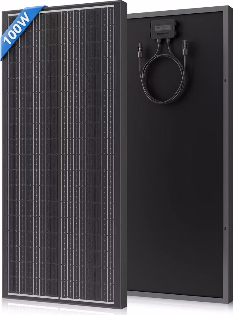 Pannello solare, silicio monocristallino, compatibile con sistemi off-grid, 100 W x 1