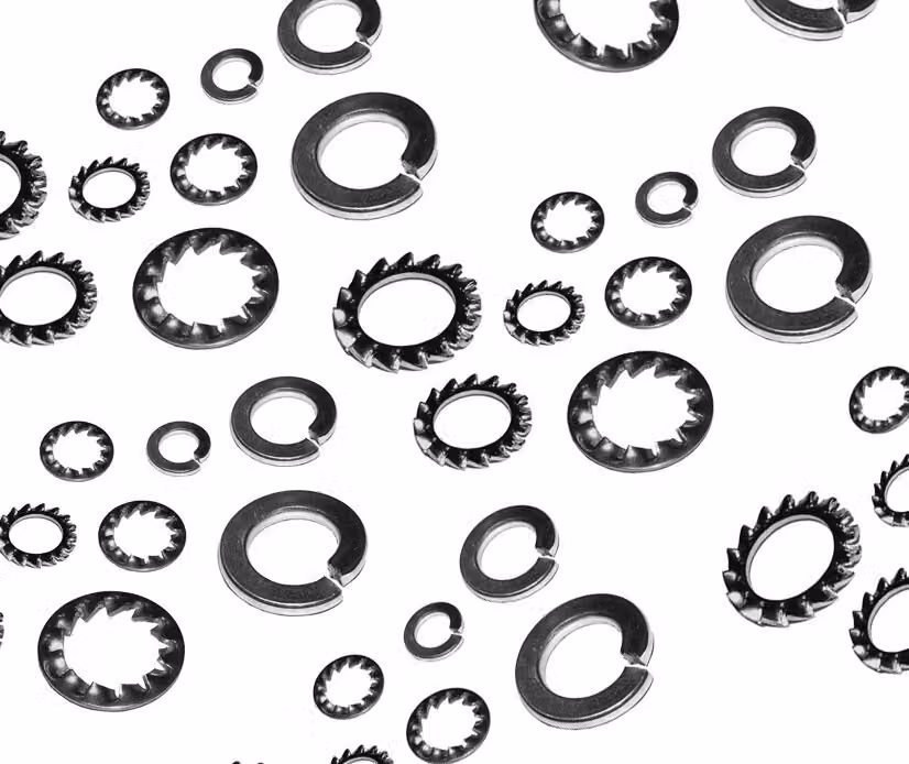 Set di 1440 rondelle elastiche (lisce e dentellate)