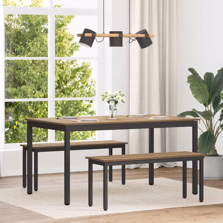 vidaXL Tavoli da pranzo 150 x 90 x 75 cm Legno ingegnerizzato