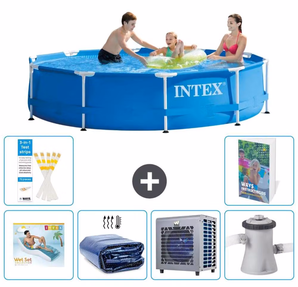 Piscina autoportante rettangolare - 305x76 cm - 5 pezzi - Modello S112