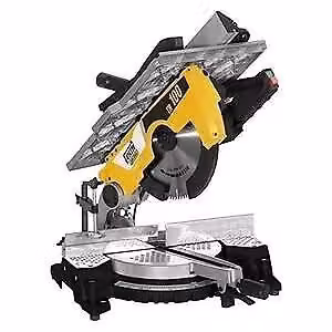 Troncatrice con piano Femi TR100 JOB LINE da 2000W con lama da 305 mm, colore nero e giallo – 3