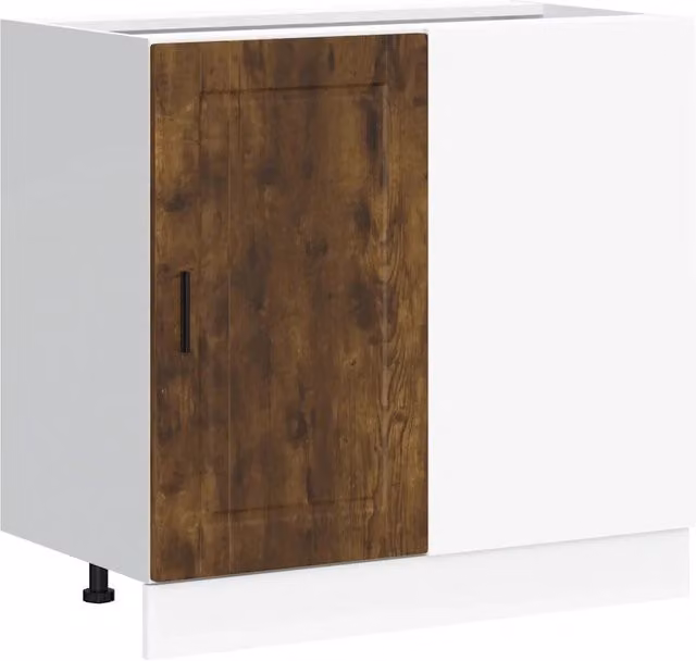 Armadio da cucina Porto regolabile pratico contenitore 86 x 46 x 81,5 cm in legno multistrato rovere fumo 02_0050509