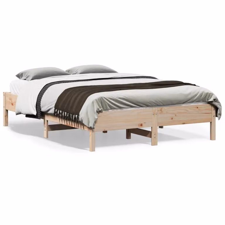 vidaXL Letto senza Materasso 120x190 cm in Legno Massello di Pino