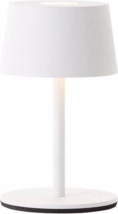 Lampada da tavolo JONA LED 2W, metallo, IP44, 170 lumen, 3000K, dimmerabile, USB, bianco