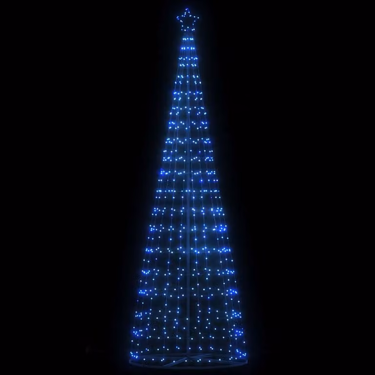 Albero di Natale LED EKENAS vidaXL moderno in metallo multicolore con telecomando, Altezza: 300 cm