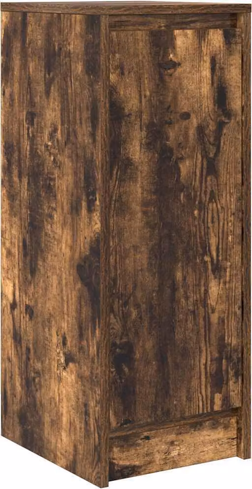 Credenza Rovere Fumo 29,5x34x76 cm in Legno Multistrato