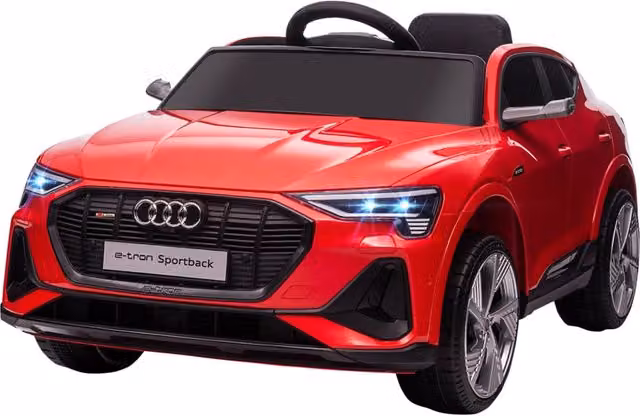 Macchina Elettrica per Bambini 12V con Licenza Audi E-Tron Sportback Rossa