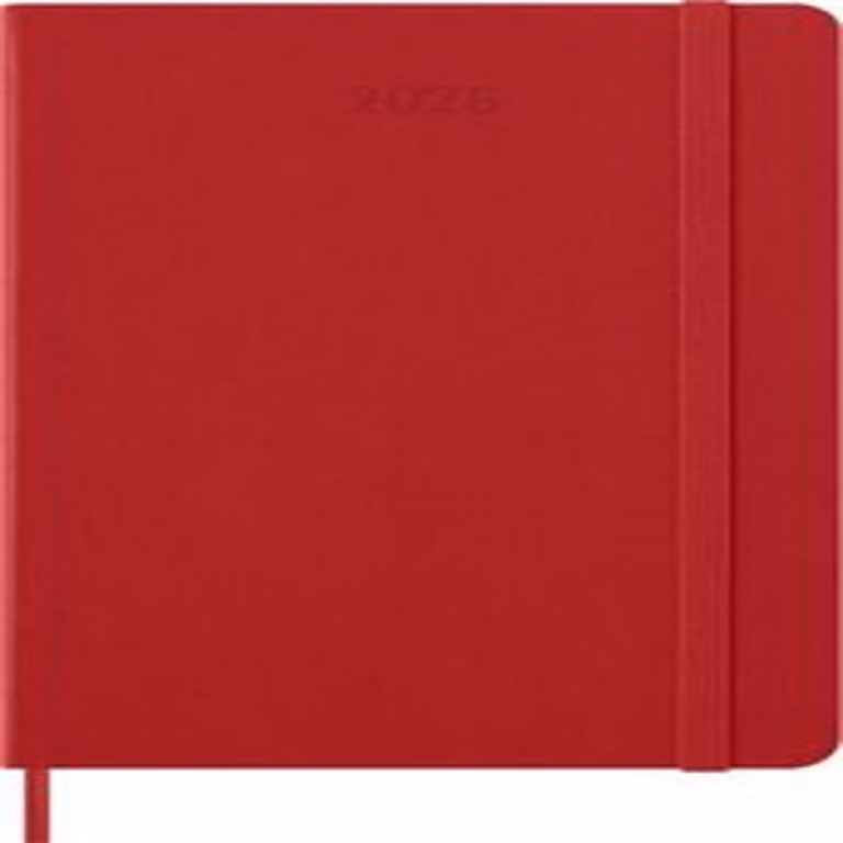 Moleskine 8056999274696 MOLESKINE Calendario 2026, settimane, L/A5, copertina rigida, rosso chiaro