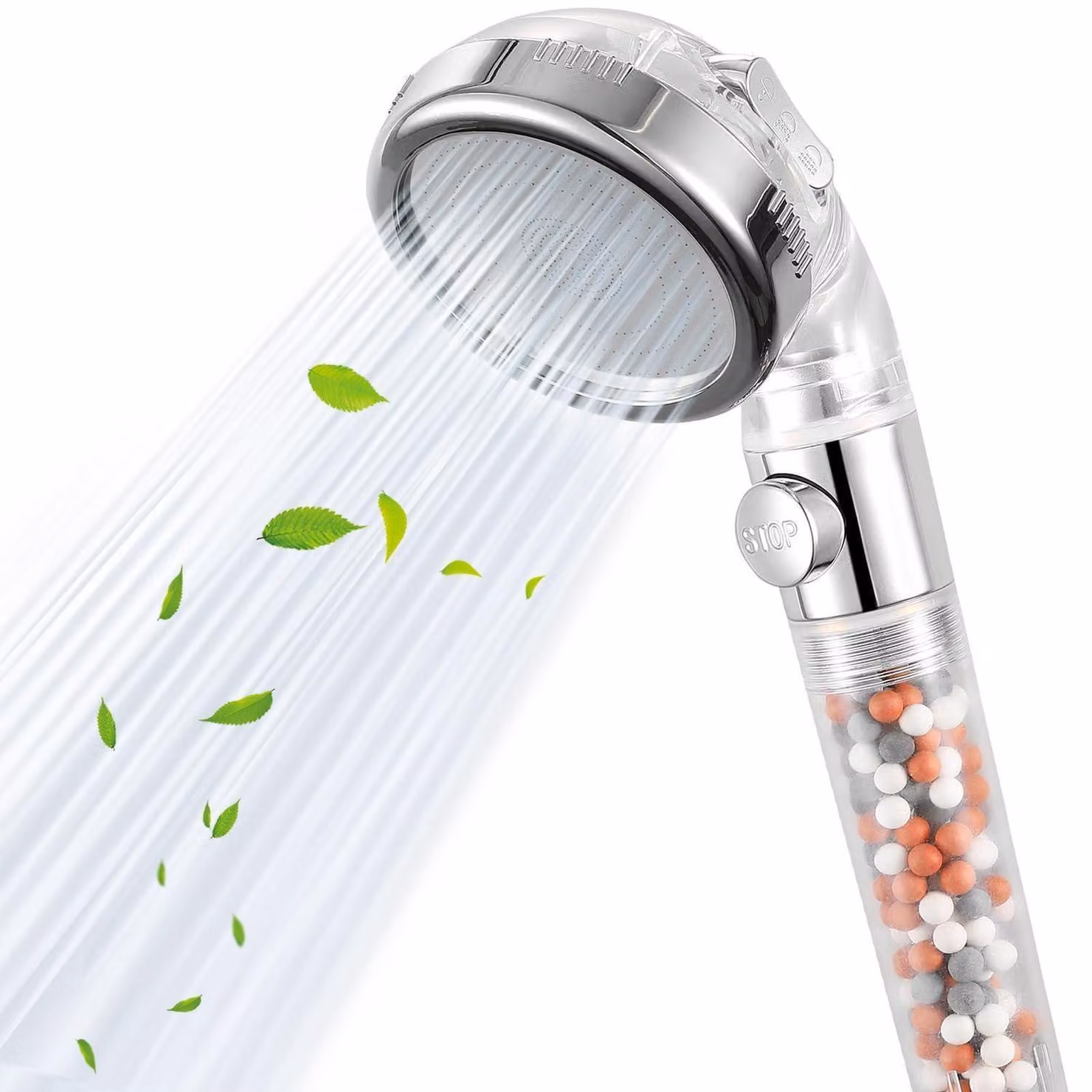 Pistola a mano con filtro e interruttore ON/OFF, 3 modalità di spruzzo, alta pressione, adatta per acqua dura