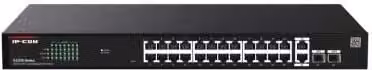 Switch IP-COM G2228P-24-410W Cloud Managed con 26 porte Gigabit Ethernet, 2 porte SFP e PoE con budget totale di 410W, Nero – 1