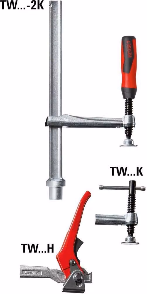 Elemento di serraggio Bessey con sbraccio fisso TW28 300/140 (maniglia a leva)  

 | TW28-30-14H