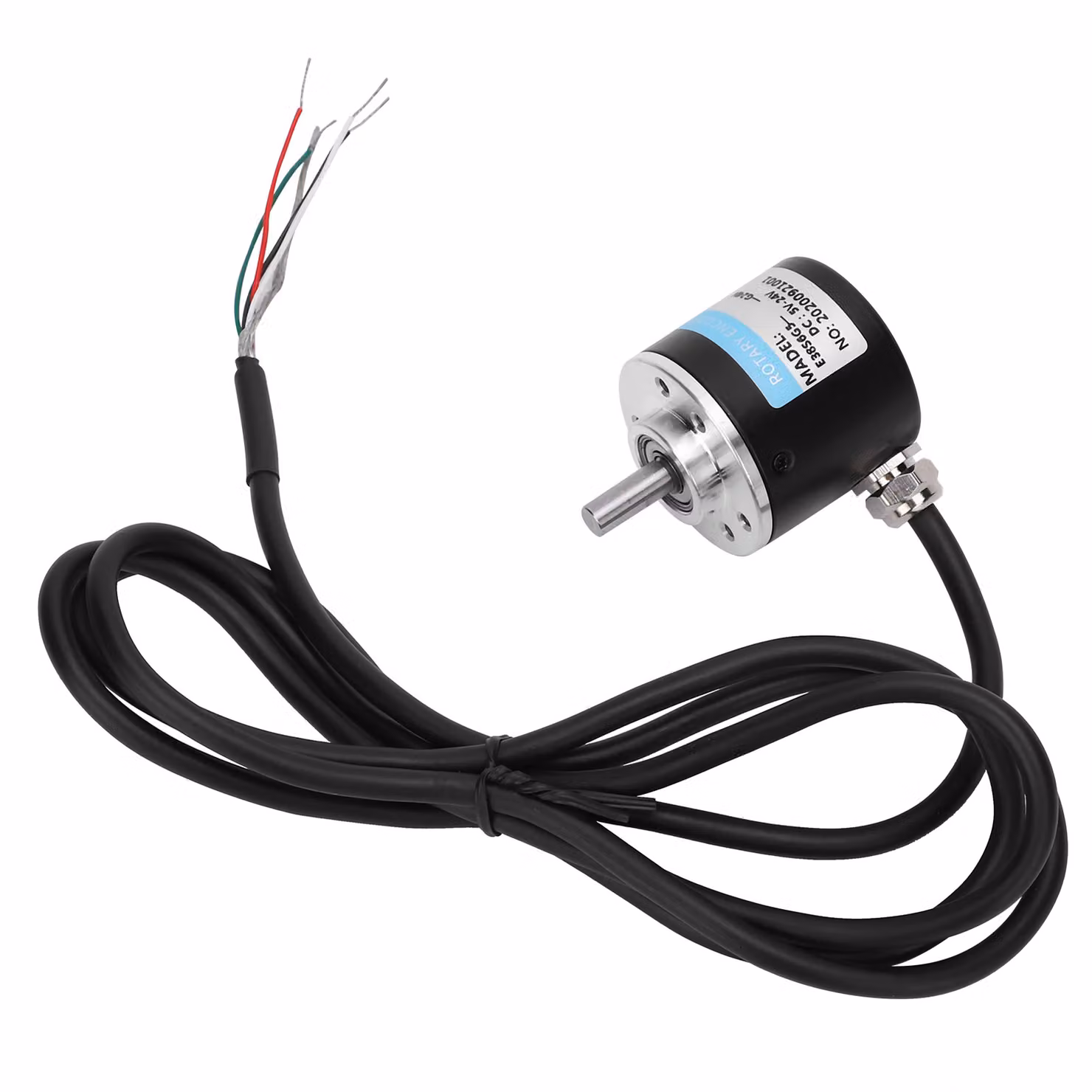 Encoder, encoder trifase ABZ, encoder ad albero pieno, encoder incrementale, encoder rotativo, encoder incrementale 5-24V DC