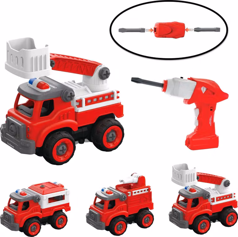 Crosslander Fireman set di camion dei pompieri 3 in 1 con trapano elettrico
