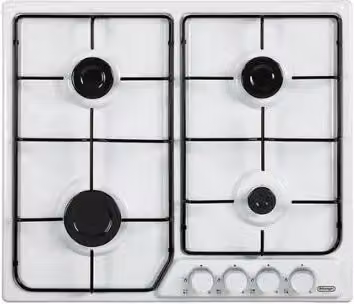 Piano cottura a gas 46 ASV DeLonghi 60 cm 4 bruciatori - Bianco