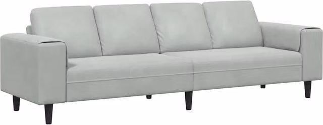 Divano | Divano da soggiorno | Sofa per Soggiorno Grigio chiaro 250 x 77 x 76 cm