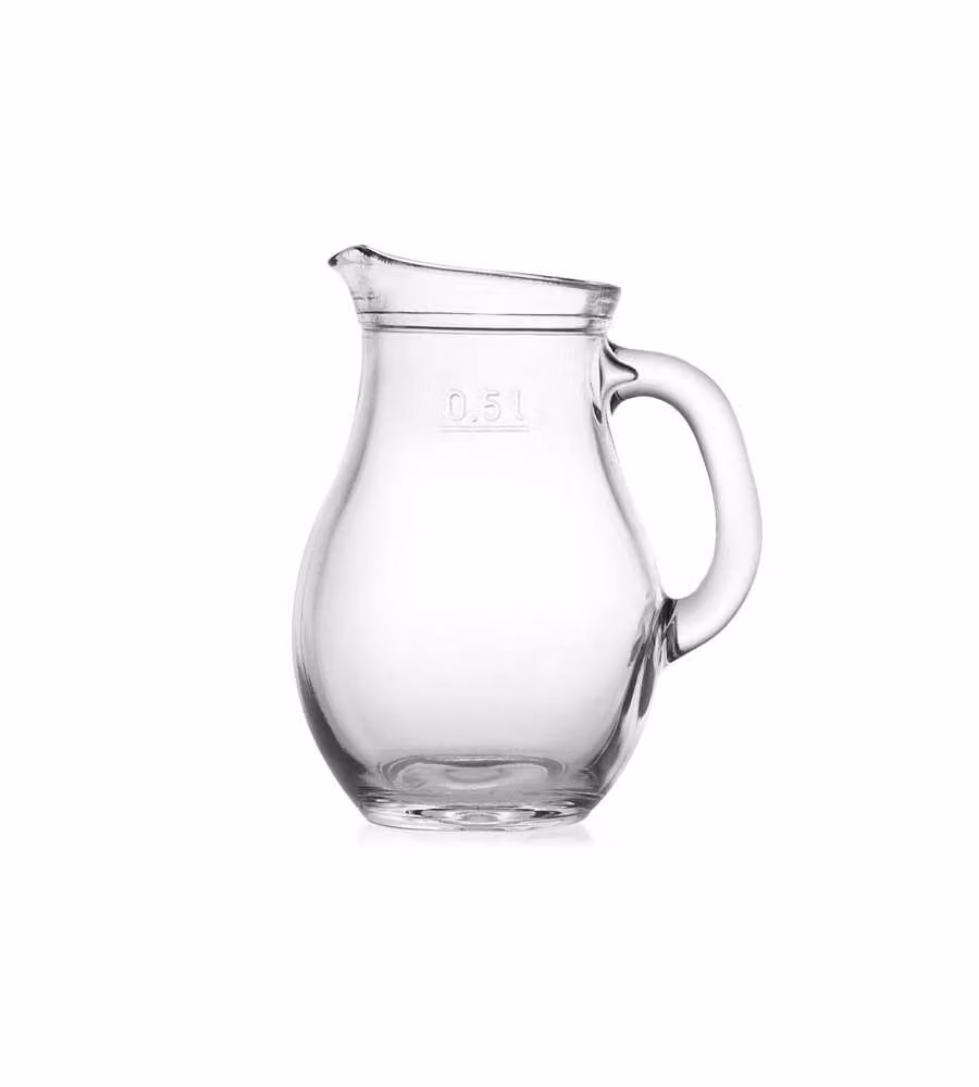 Brocca in vetro da 0,5 L