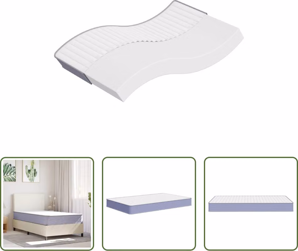 The Living Store Materasso in schiuma Medium Soft 120x200 cm