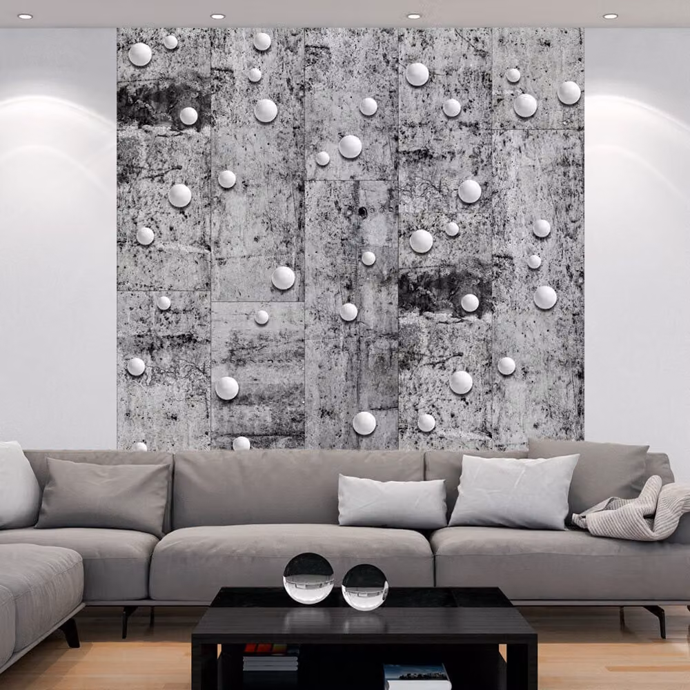 PURO TAPETE autoadesivo 10m muro tatuaggio decorativo mobili foglio decorativo foglio foto pannello adesivo muro poster muro adesivo - cemento perline f-A-0389-j-c