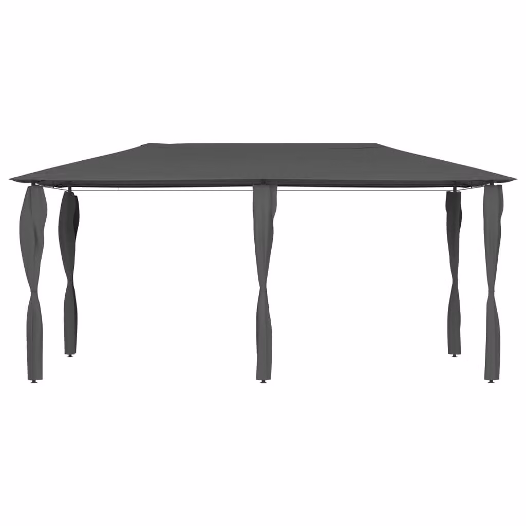 Gazebo con Montanti Rivestiti 2,98x5,3x2,59m Antracite 160 g/m²