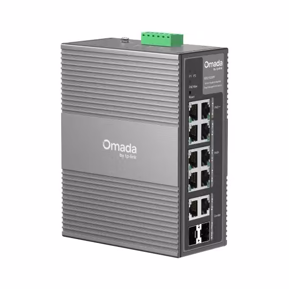 Switch di rete gestito TP-Link Omada IES210GPP Gigabit Ethernet con supporto PoE, guida DIN, grigio – 2
