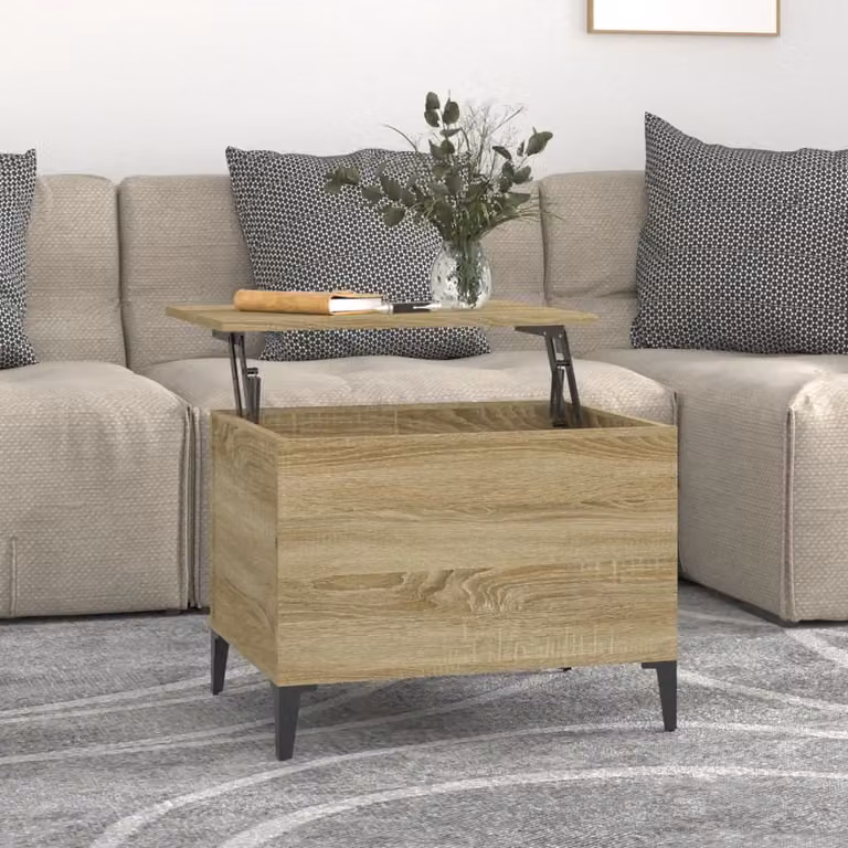 Maison Exclusive - Tavolino Sonoma in rovere 60x44,5x45 cm Materiale ligneo