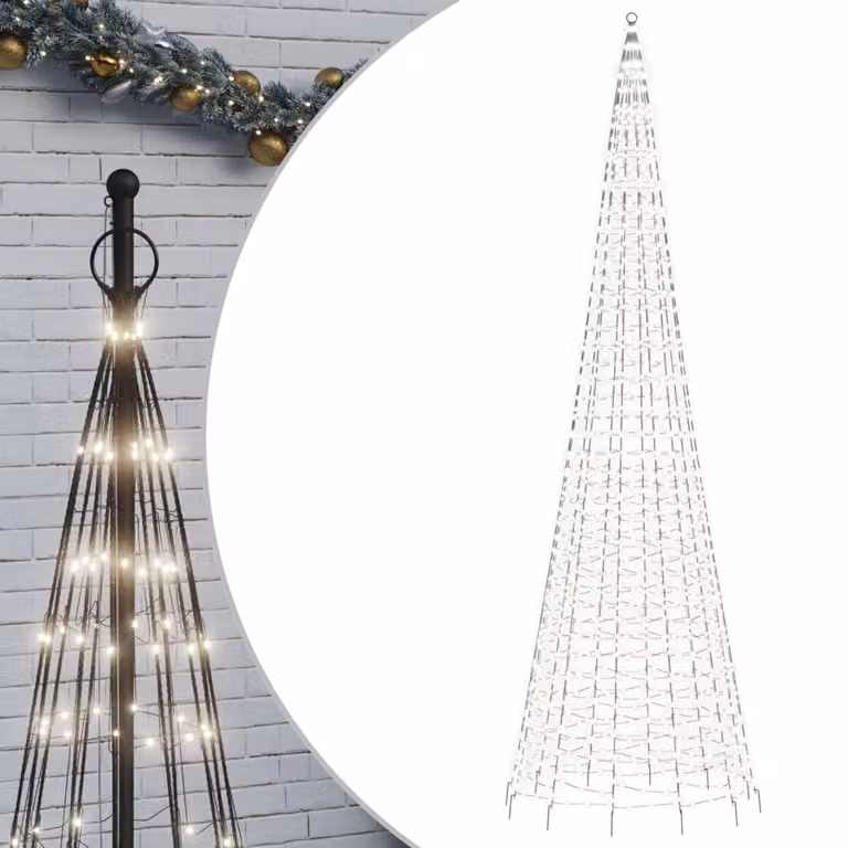 Albero di Natale a LED 1534 LED Bianco Freddo 500 cm