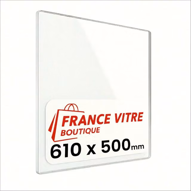 Vetro di ricambio per stufa a legna e camino Invicta modello 654044-foyer-720-vertical, trasparente, L: 61 cm x H: 50 cm x P: 0,4 cm