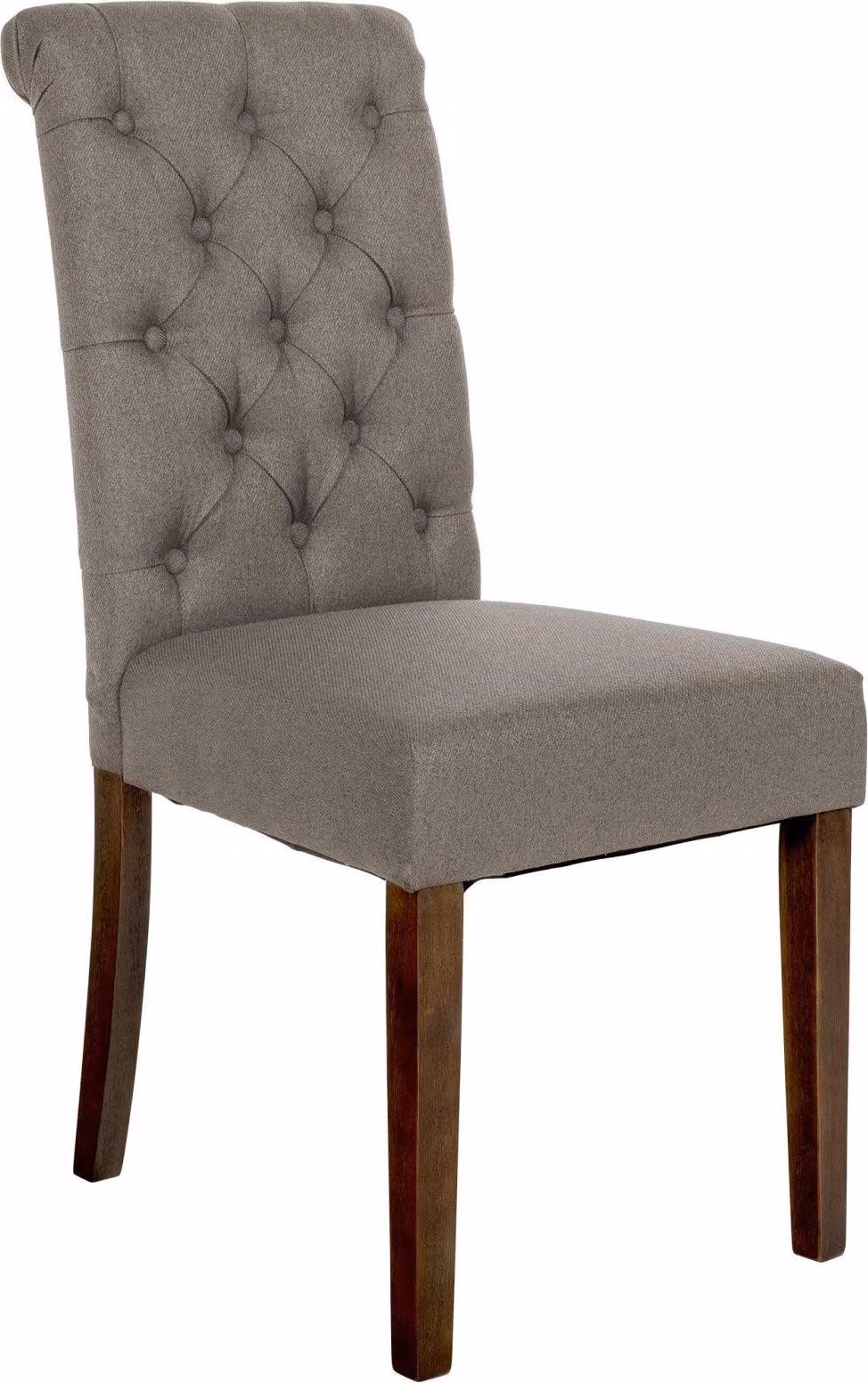 Sedia da sala da pranzo in velluto - Sedia da sala da pranzo - Elevato comfort di seduta, poliestere di facile manutenzione | Colore: Taupe | Materiale: Polvere