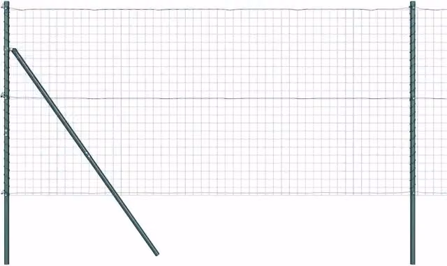 Recinzione da Giardino | Recinzione con Posto Verde 1,2 x 25 m Acciaio e PVC