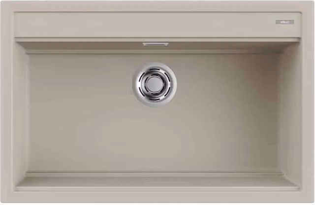 Lavello da incasso Elleci Best 130 con una vasca in Keratek Plus colore Champagne, L: 79 cm, P: 51 cm