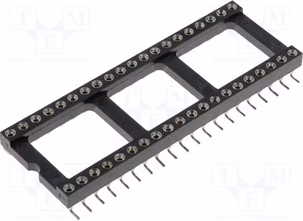 1x Zoccolo: DIP, passo 15,24 mm, modello DS1001-02-40W13, zoccolo di precisione, numero di pin: 40