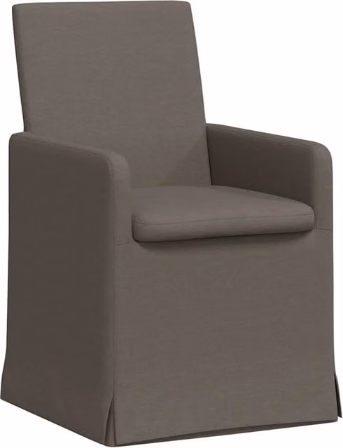 Sedie da pranzo 2 pz | Sedie da cucina Grigio chiaro 57 x 67 x 95 cm Tela