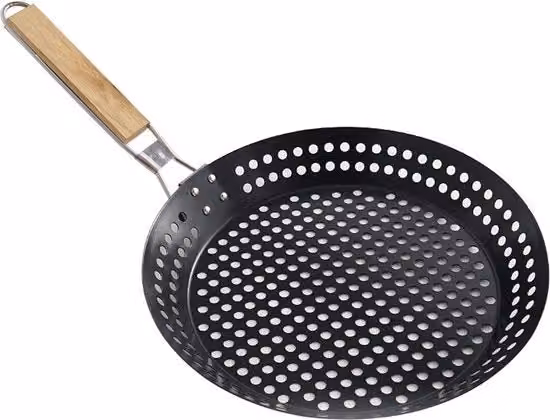 Griglia a gas 305 cm - wok antiaderente - pani da griglia e da wok - pani da BBQ - manico regolabile e pieghevole