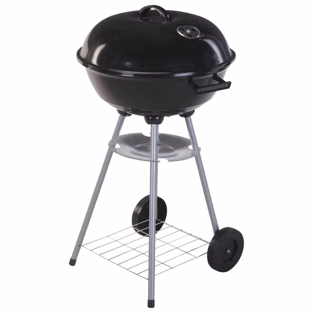 Barbecue ProGarden su ruote 46 cm nero
