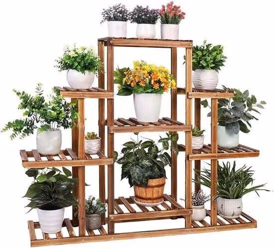 Pannello di sostegno in legno per piante per interni o esterni in giardino - decorativo - 115 x 25 x 965 cm