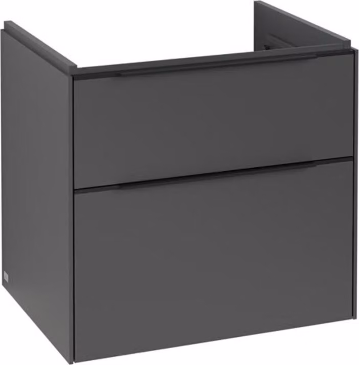 Villeroy & Boch Subway 3.0 armoire sous lavabo, éclairage LED, 2 tiroirs, 622x576x478mm, C576L1VR, C576L1VR