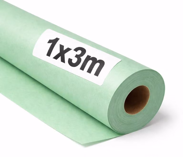 Carta kraft, 3 rotoli, verde pastello, 1x3 metri, resistente