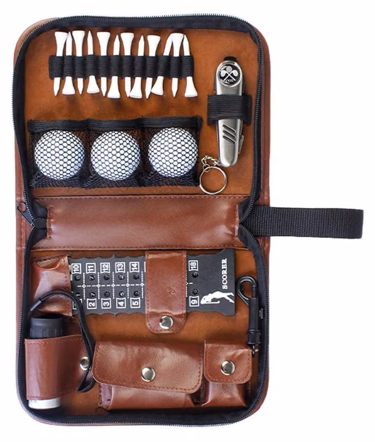 Solidchoice - Set di accessori da golf con valigetta e strumenti multifunzione