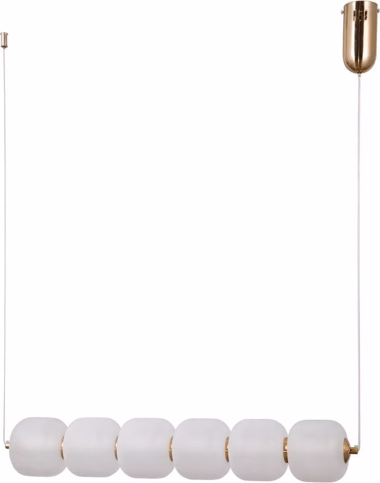 Lampada a sospensione LED 15W, modello Ganti PND-34362-6H-HBR-OPAL, marca Italux