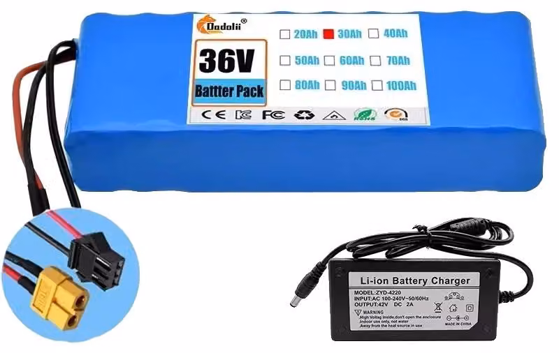 Batterie, capacità 30000 mAh, elevata potenza di erogazione, connettore XT60-SM
