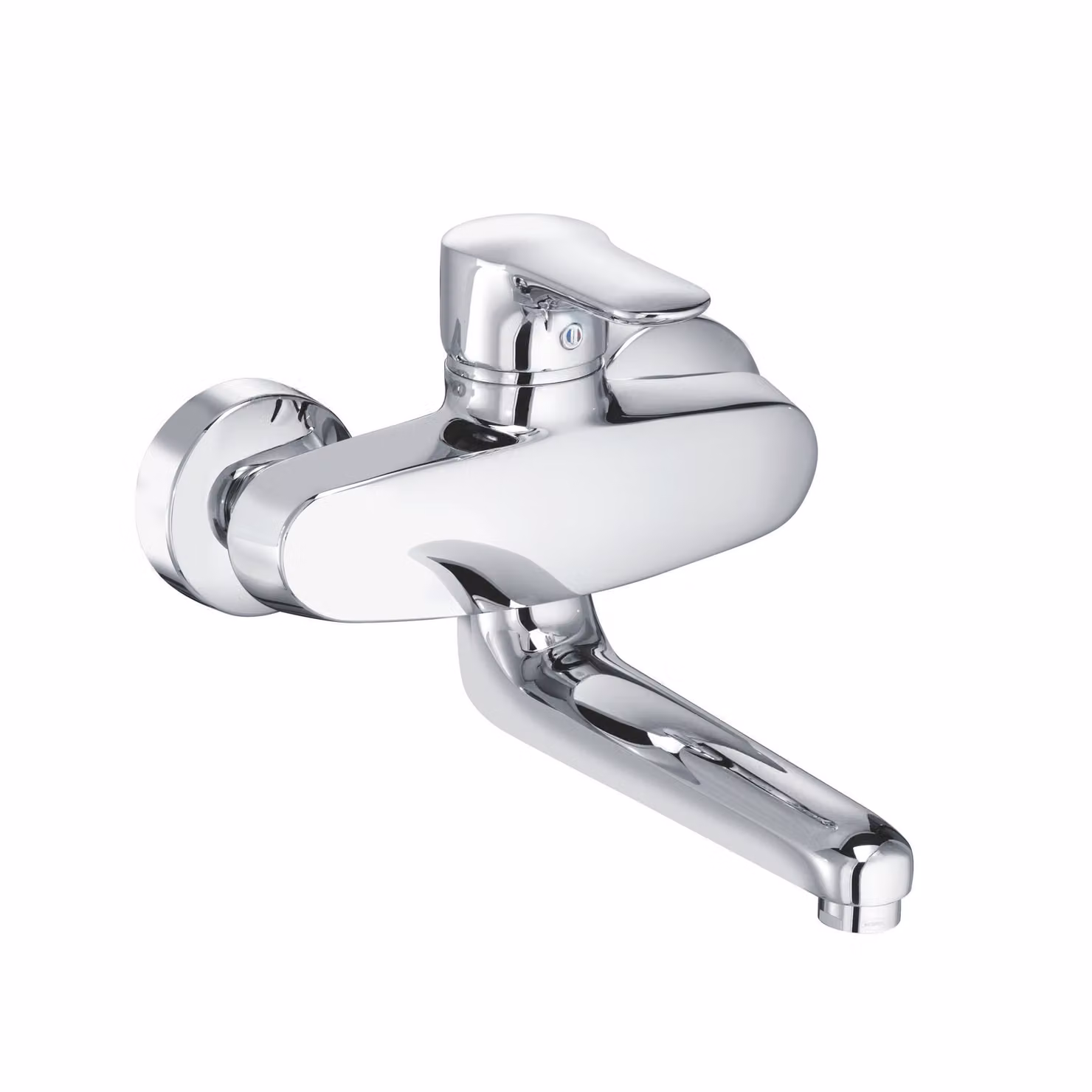 Miscelatore monocomando per lavello Kludi Objekta, compreso beccuccio, cromato, 1 pz.