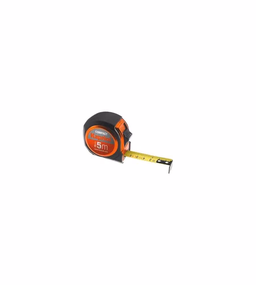 KAPRIOL Flessometro Compact 5m x 25mm ABS Nylon per Fai-da-Te