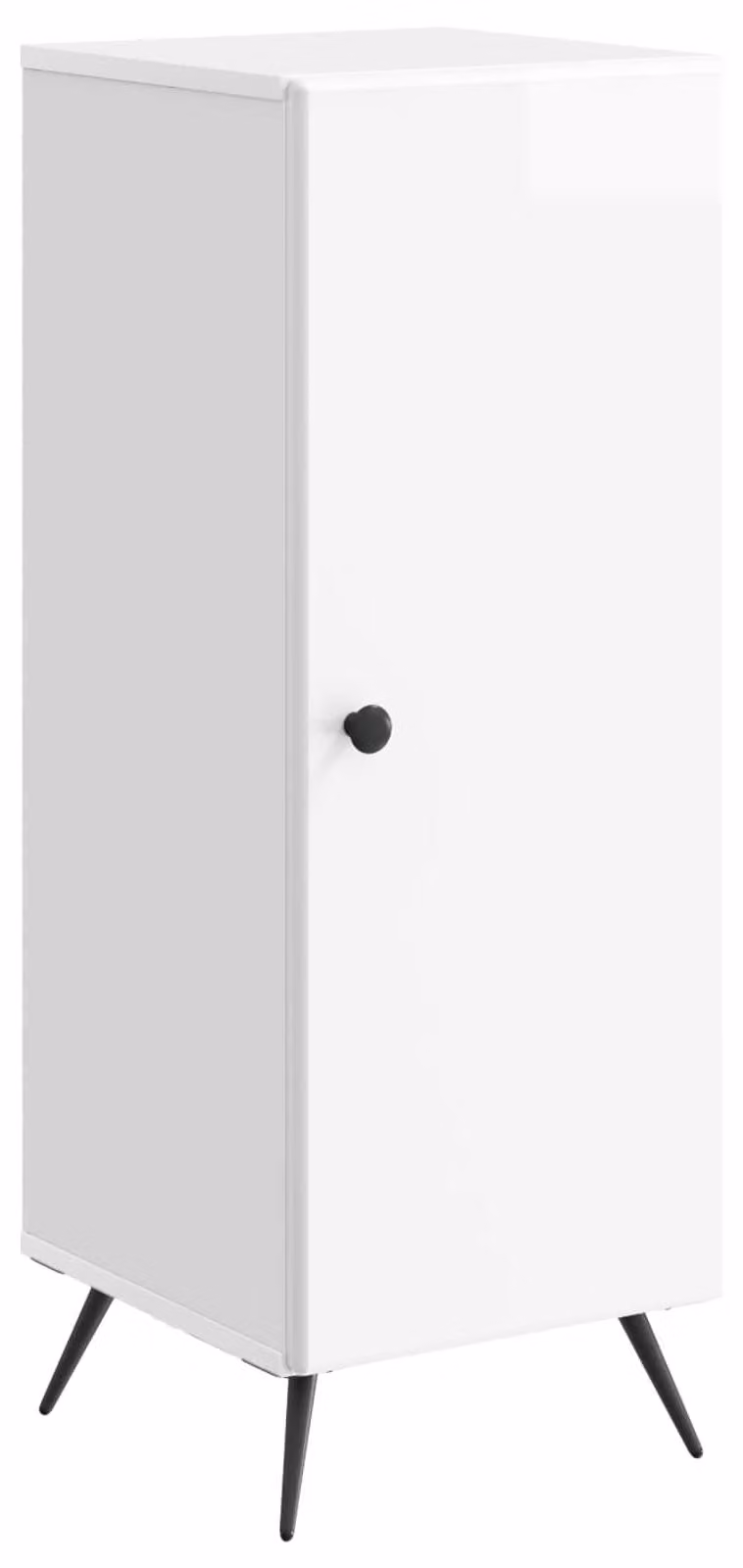 Credenza Bianco Lucido 33 x 34,5 x 90 cm Legno ingegnerizzato