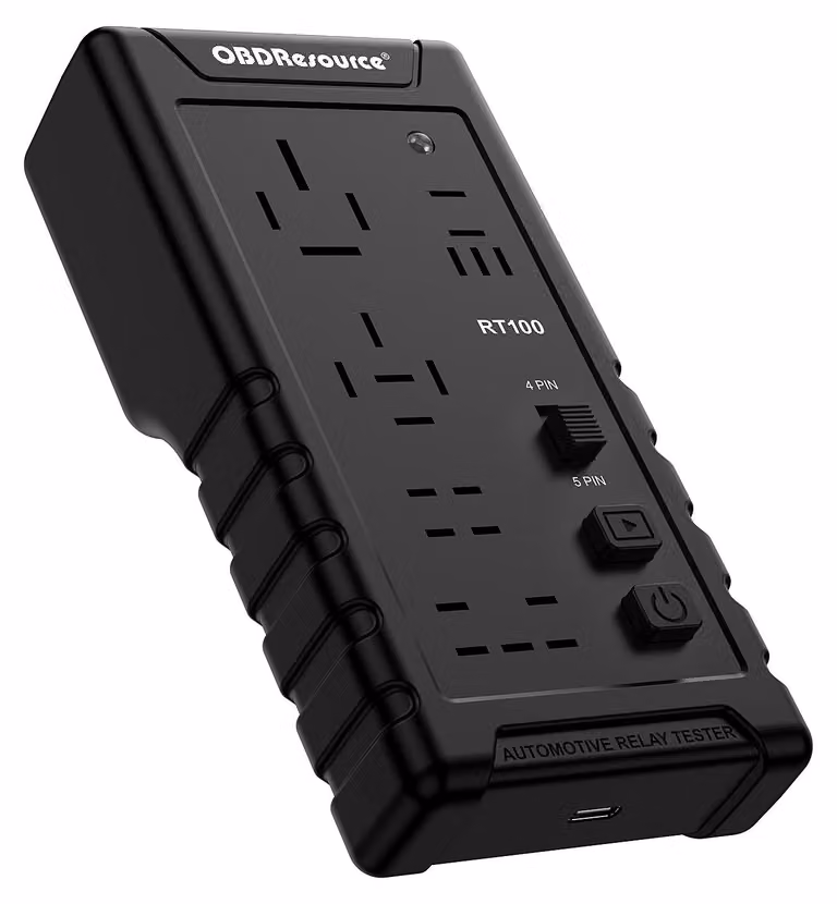 Tester per relè 12V/24V con tecnologia wireless, dispositivo di test per relè, rilevamento di relè a 4/5 pin