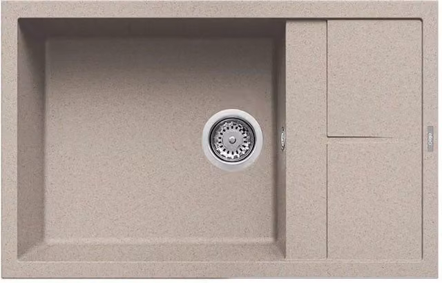 Lavello Elleci Incasso 1 vasca 78x50 Unico 310 Granitek Avena LGU31051